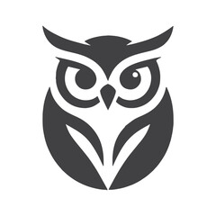Minimalist Owl Logo Icon