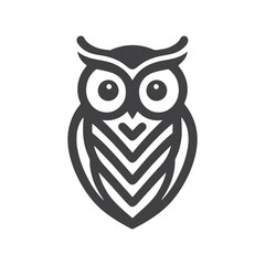 Minimalist Owl Logo Icon