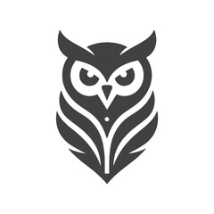 Minimalist Owl Logo Icon