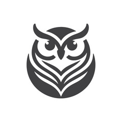 Minimalist Owl Logo Icon