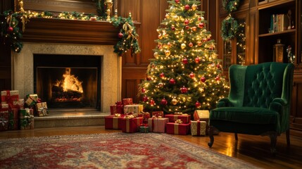 The Cozy Christmas Living Room