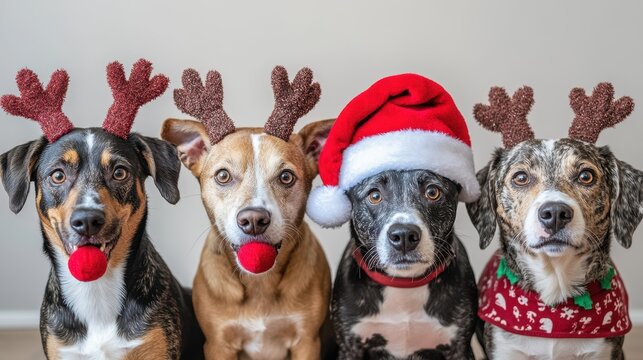 The Dogs in Holiday Costumes