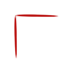 Chinese frame corner ornament vector