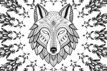 Obraz premium coloring mandala for kids