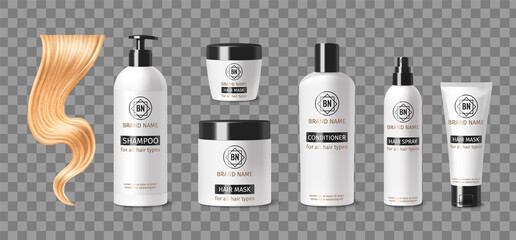 Modern Hair Care Product Collection