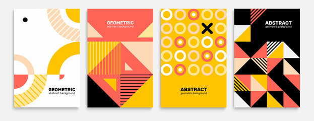Vibrant Abstract Geometric Backgrounds
