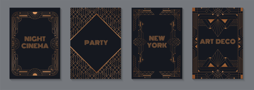 Elegant Art Deco Style Posters Collection