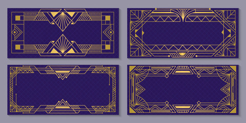Elegant Art Deco Style Banners Collection