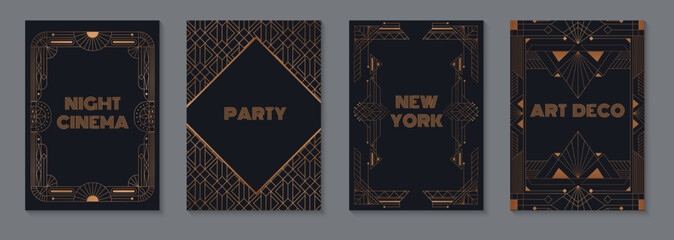 Elegant Art Deco Style Posters Collection