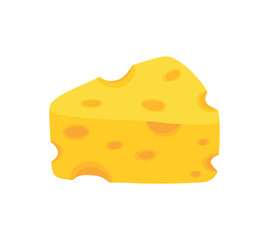 Cheese Slice Icon for Food Ingredient Vector Illustration