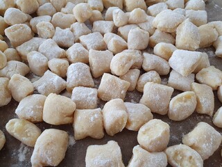 Homemade potato gnocchi