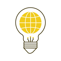 Obraz premium Global AI Securing Innovation Ideas Vector Icon Design with Editable Stroke