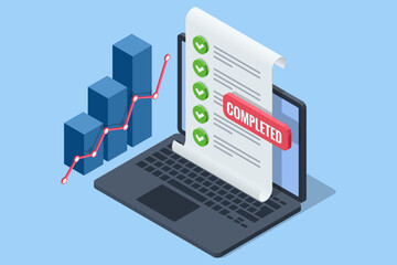 Isometric economic growth and Analytics. Profit Money or Budget. Data analysis. Investment in Property, mutual funds, Land, stock, gold, bonds, and currency exchange. Profit and loss.