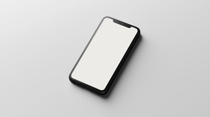 Minimalist Smartphone Mockup on Flat Surface
