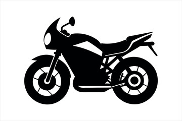 motor bike silhouette vector illustration