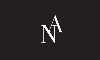 NA, AN , A ,N, Abstract Letters Logo Monogram	