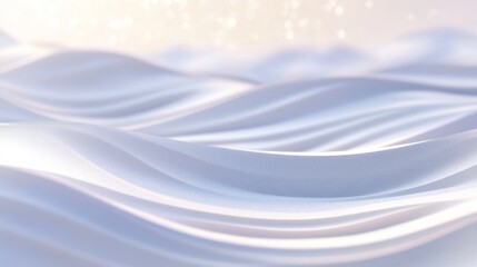 Fototapeta premium A white surface with a wave pattern. The wave pattern is made up of many small lines. The surface is very smooth