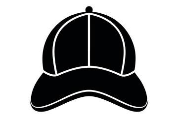 silhouette vector of a hat or cap