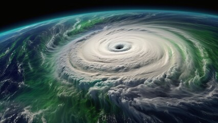 Hurricane from space
