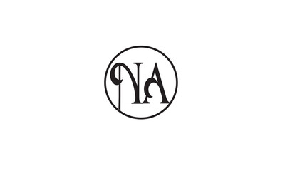 NA, AN , A ,N, Abstract Letters Logo Monogram	
