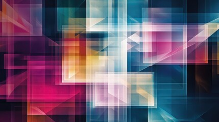 A stunning abstract background with transparent geometric shapes arranged in a visually dynamic, seamless pattern