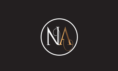 NA, AN , A ,N, Abstract Letters Logo Monogram	