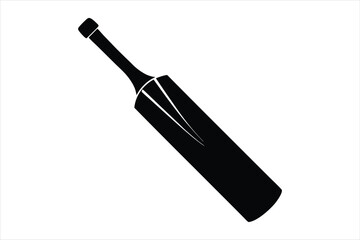 silhouette vector of a cricket bat