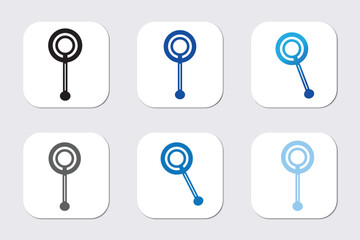 data analysis icons with various design styles, search icons, Business analysis icon vector 