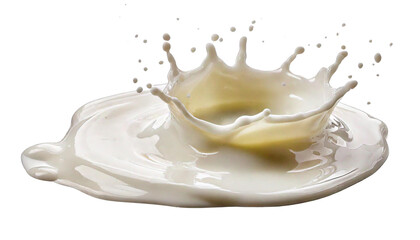 milk splash isolated on white
