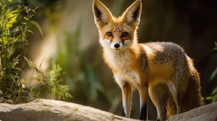 Fototapeta premium A Curious Fox