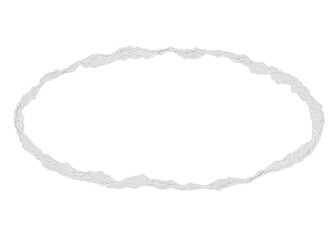 Ripped paper png frame sticker, ephemera collage element on transparent background