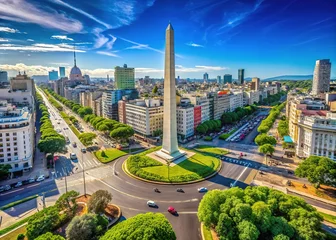 Obelisco in Buenos Aires - Iconic Landmark with Clear Sky and Urban Vibes