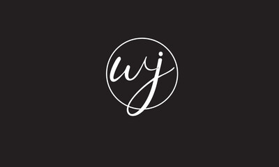 WJ, JW, W, J Abstract Letters Logo Monogram	