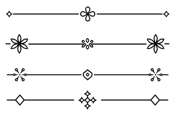 Minimalist Divider Line Vector Collection