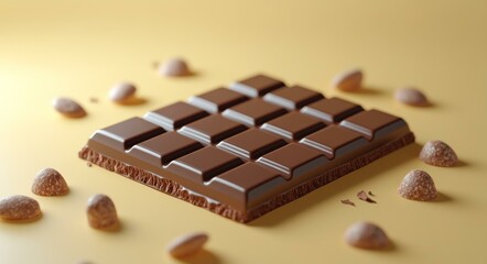 Fototapeta premium Delicious Chocolate and Peanuts Combo