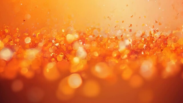 Abstract background with orange confetti