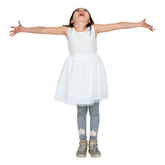 Happy schoolgirl png, transparent background