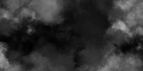 Abstract ash cloud and smoke texture in dark background. White Black fog effect transparent smoke isolated dark dramatic sky with black stormy clouds. Grunge creative and becorative fractal somke art