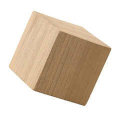 Wooden block png paper weight sticker, transparent background