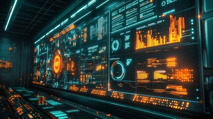Fototapeta premium smart power grid interface highlighting data analysis and market trends with energy consumption monitoring and price graphs providing efficient grid management solutions