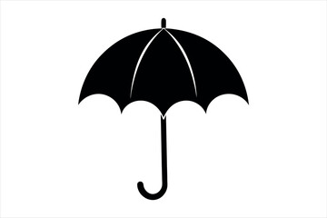 umbrella silhouette vector