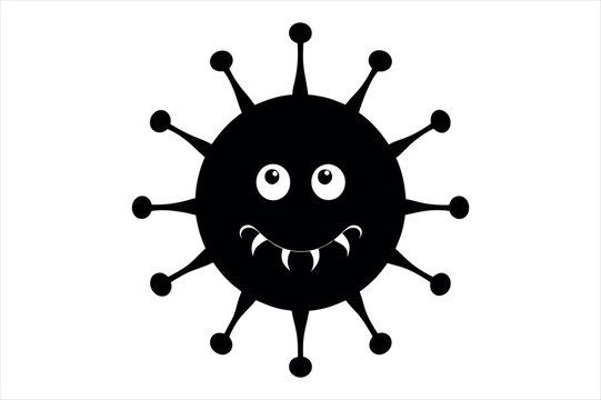 recommend clip art: virus silhouette vector