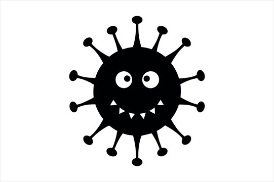recommend clip art: virus silhouette vector