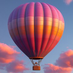 Fototapeta premium Adventurous Hot Air Balloon Ride | Colorful Sky Balloon Tour