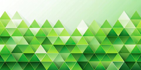 forced perspective abstract triangles green gradient background geometric style