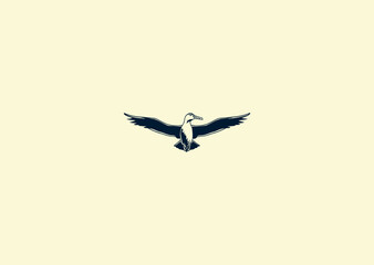 Vector illustration of Albatros Logo Design