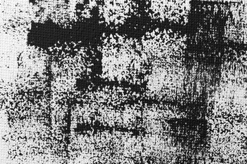 Black paint png, canvas texture, transparent background