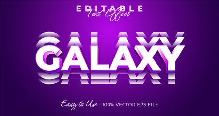 Galaxy typography trendy editable text effect