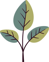 Sprout with leaf vector icon. Plant symbol of nature and environment.