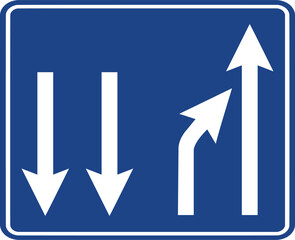 Lane Regulation signs, Information signs, Road signs in Turkey. Standard traffic signs on Turkish highways. (Turkish: Karayolları standart trafik işaret levhaları, Bilgi işaretleri)